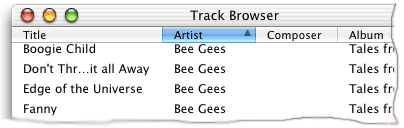 the track browser